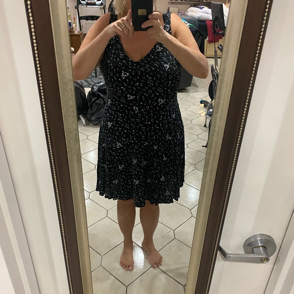 Torrid a line music notes dress